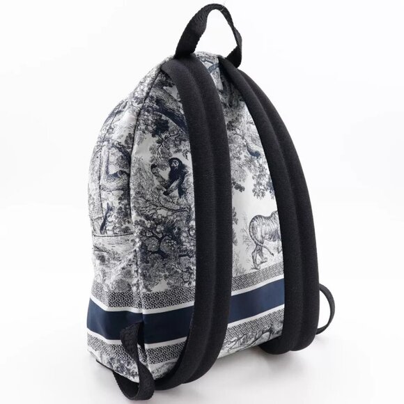 Dior Small backpack Backpack Daypack M6108SNTJ Toile de Jouy Black / white - Picture 5 of 15